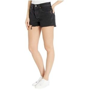 Levi’s Women’s 501 Cut-Off Black Denim Shorts